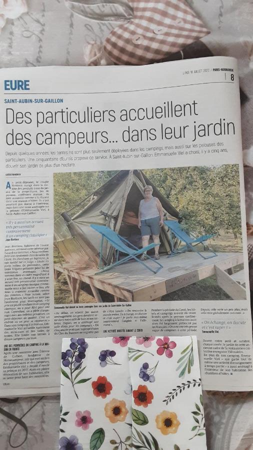 LODGE EXTERIEUR 2 PERSONNES  Saint-Aubin-sur-Gaillon Exterior foto